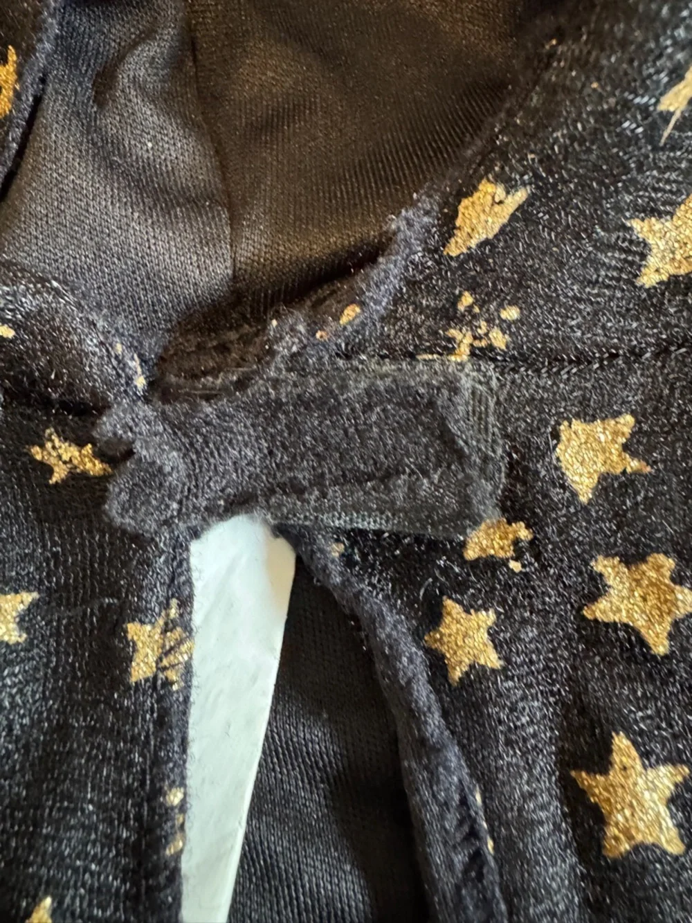 Target Kids Hooded Cape Size OSFM Black with Gold Star Print Celestial